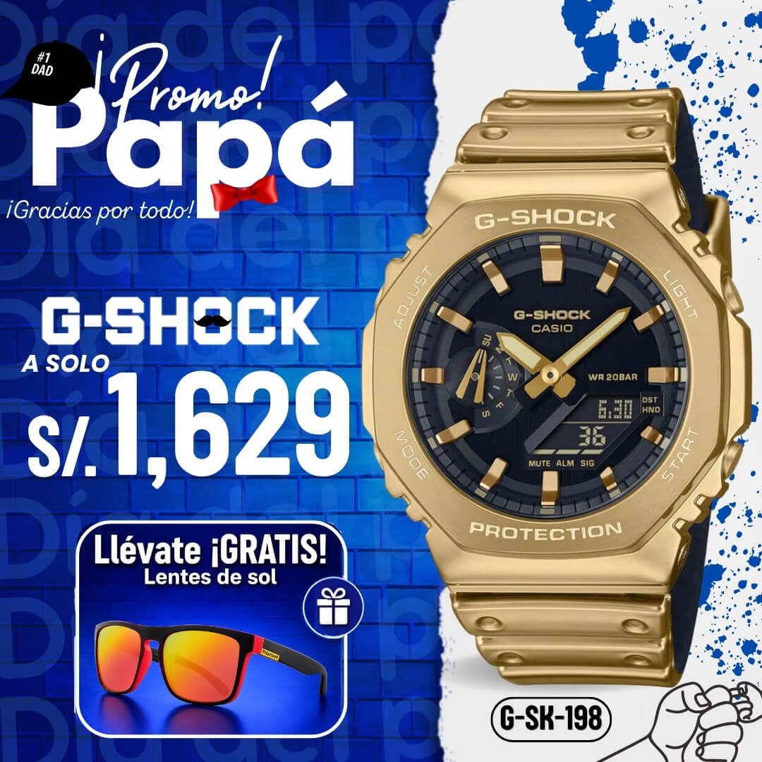 Reloj G-Shock GM-2100YMG-9A Hombre Resina Dorado