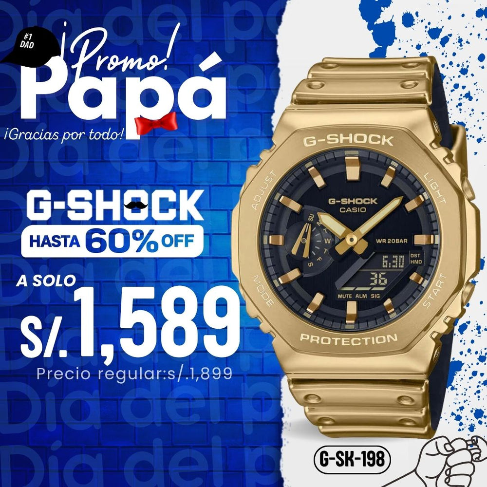 Reloj G-Shock GM-2100YMG-9A Hombre Resina Dorado