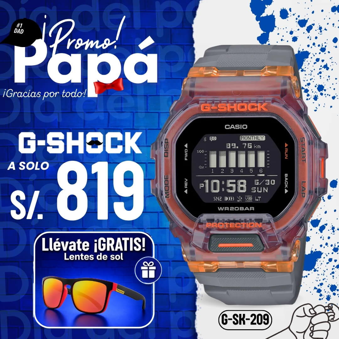Reloj G-Shock GBD-200SM-1A5 Hombre Resina Rojo