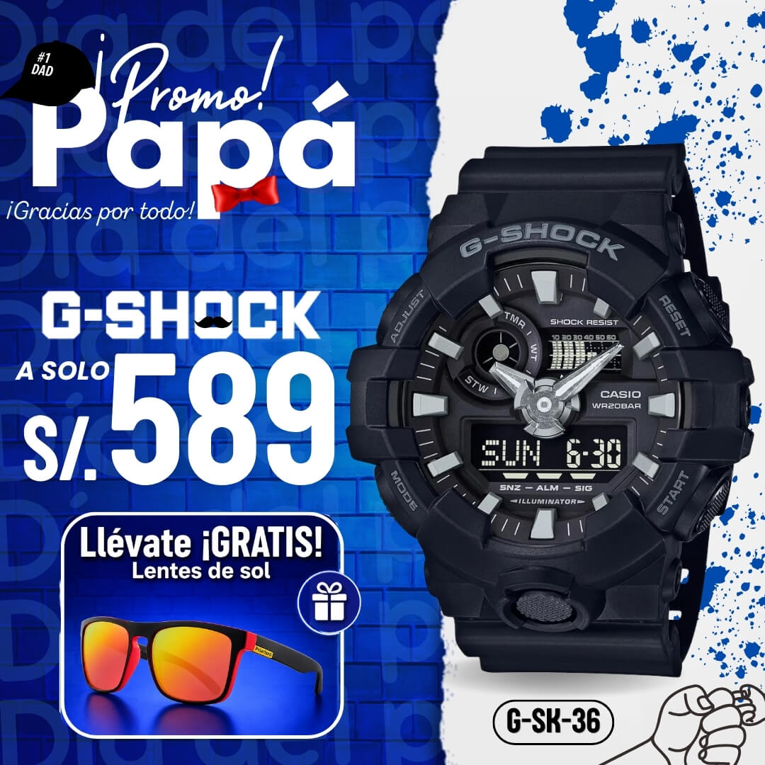 Reloj G-Shock GA-700-1B Hombre Resina Negro