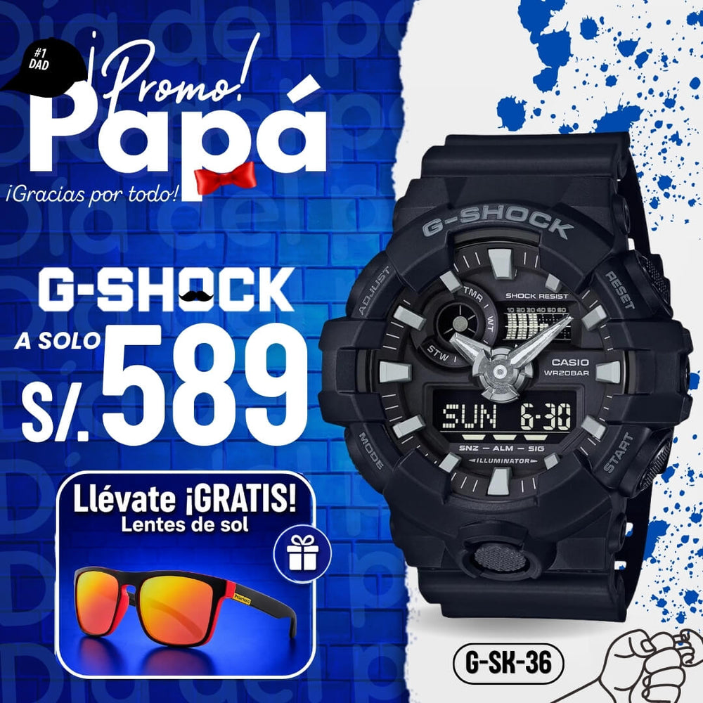 Reloj G-Shock GA-700-1B Hombre Resina Negro