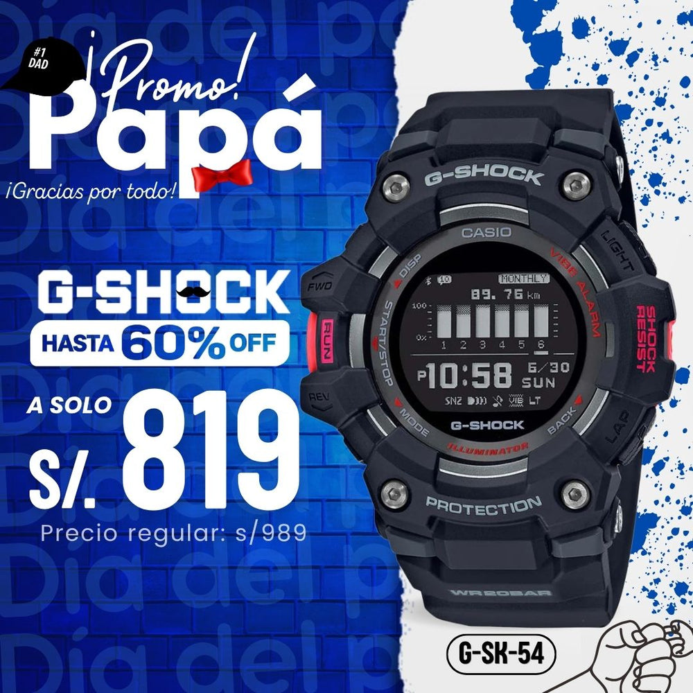 Reloj G-Shock GBD-100-1DR Hombre Bluetooth Negro