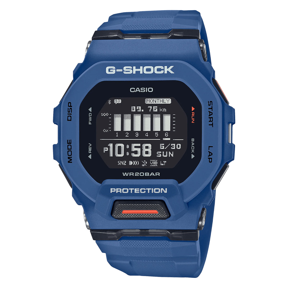Reloj G-Shock GBD-200-2 Hombre Bluetooth Azul