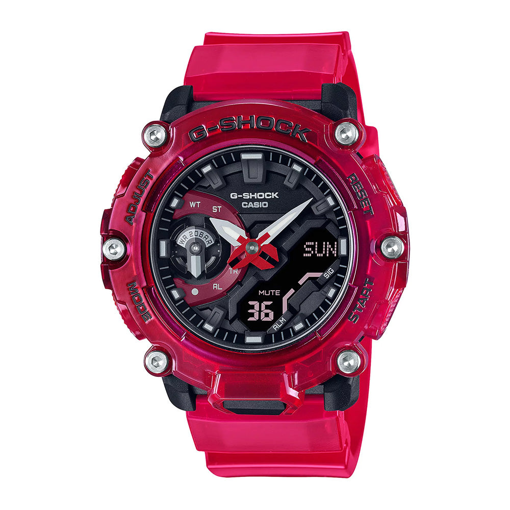 Reloj G-Shock GA-2200SKL-4A Hombre Resina Rojo