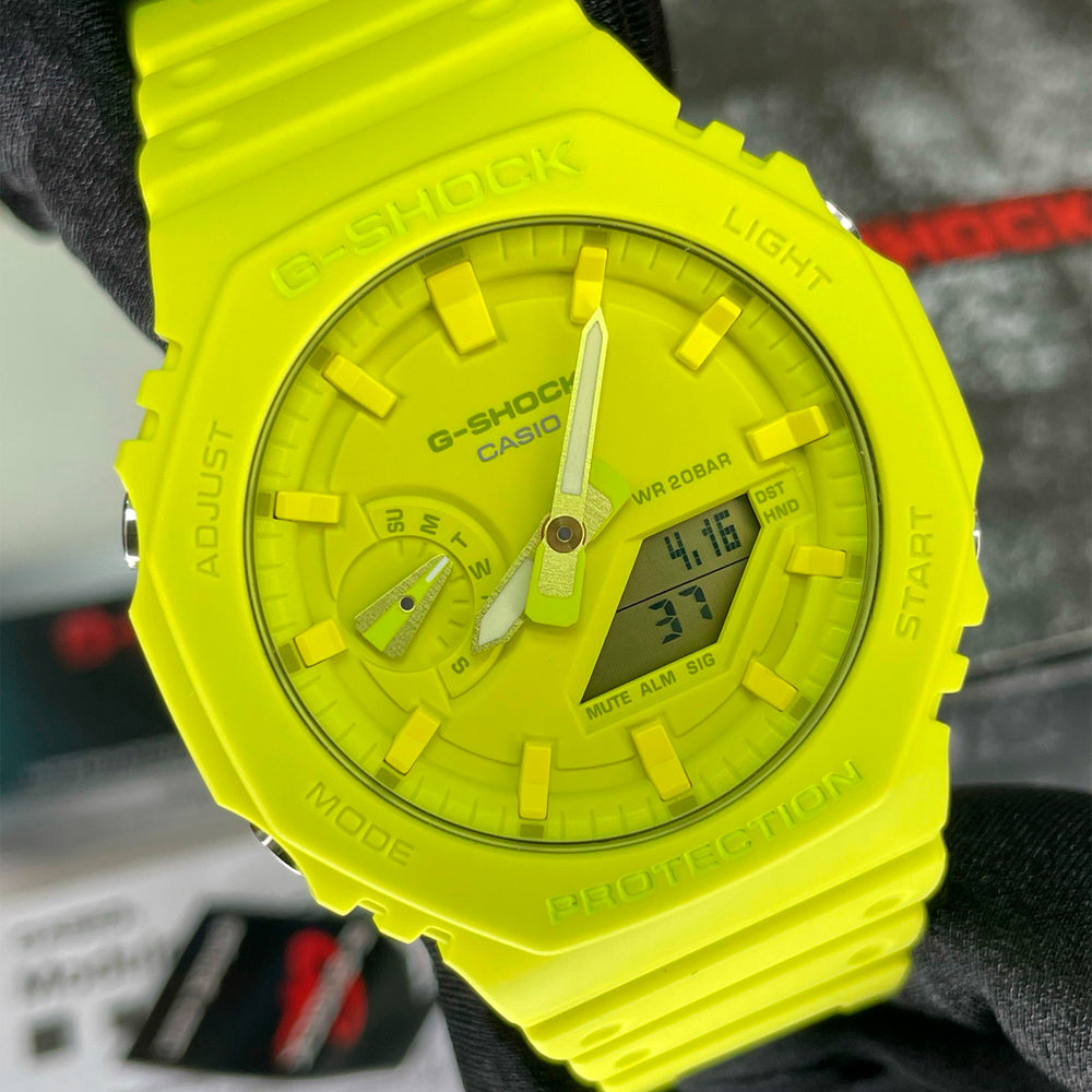 Reloj G-Shock GA-2100-9A9 Hombre Resina Amarillo