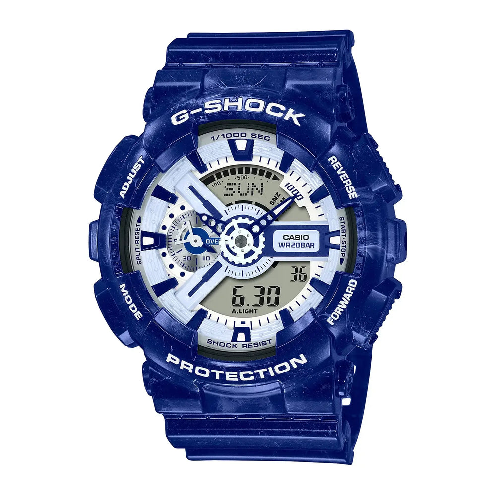 Reloj G-Shock GA-110BWP-2A Hombre Resina Azul