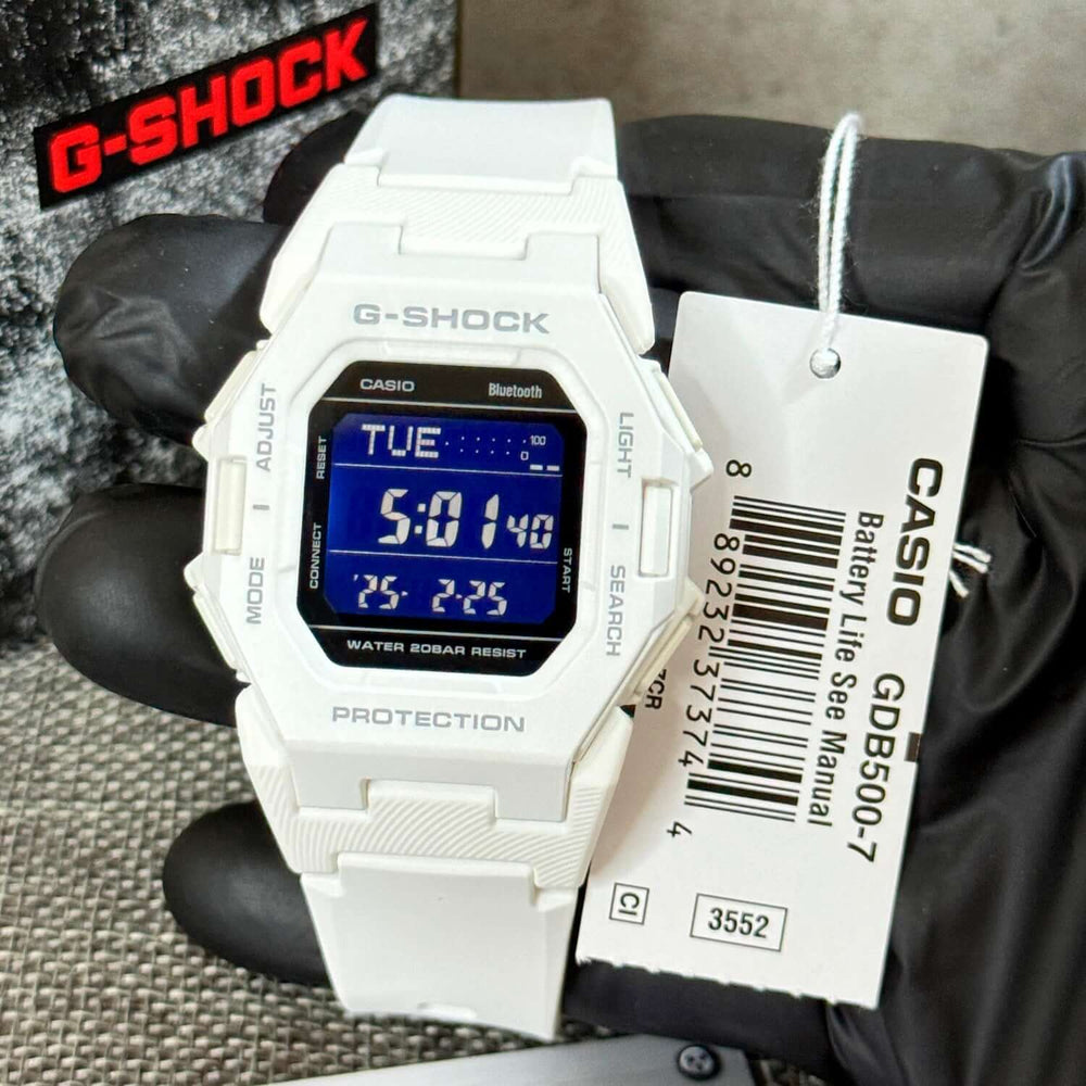 Reloj G-Shock GDB-500-7 Hombre Bluetooth Blanco