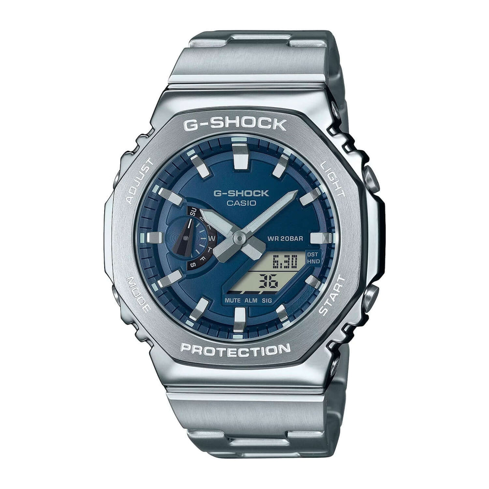 Reloj G-Shock GM-2110D-2B Hombre Acero Plateado