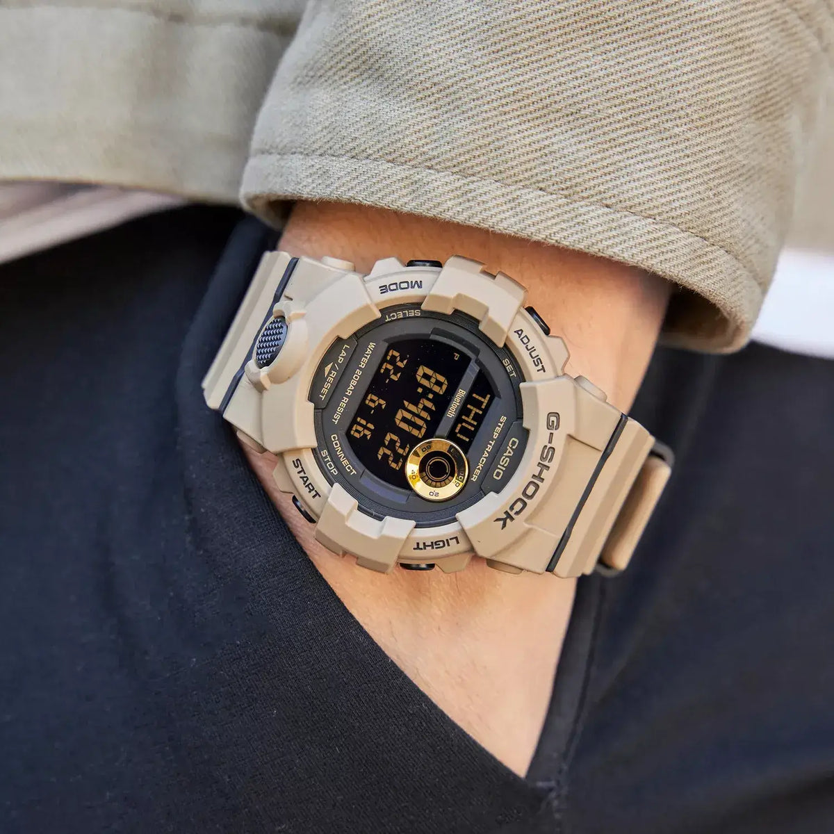 Reloj G-Shock GBD-800UC-5 Hombre Resina Arena | G-SK-196