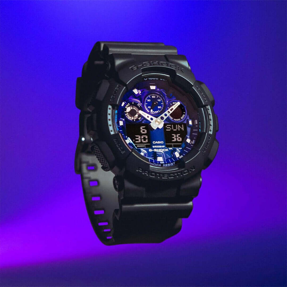 Reloj G-Shock GA-100FL-1A Hombre Resina Negro
