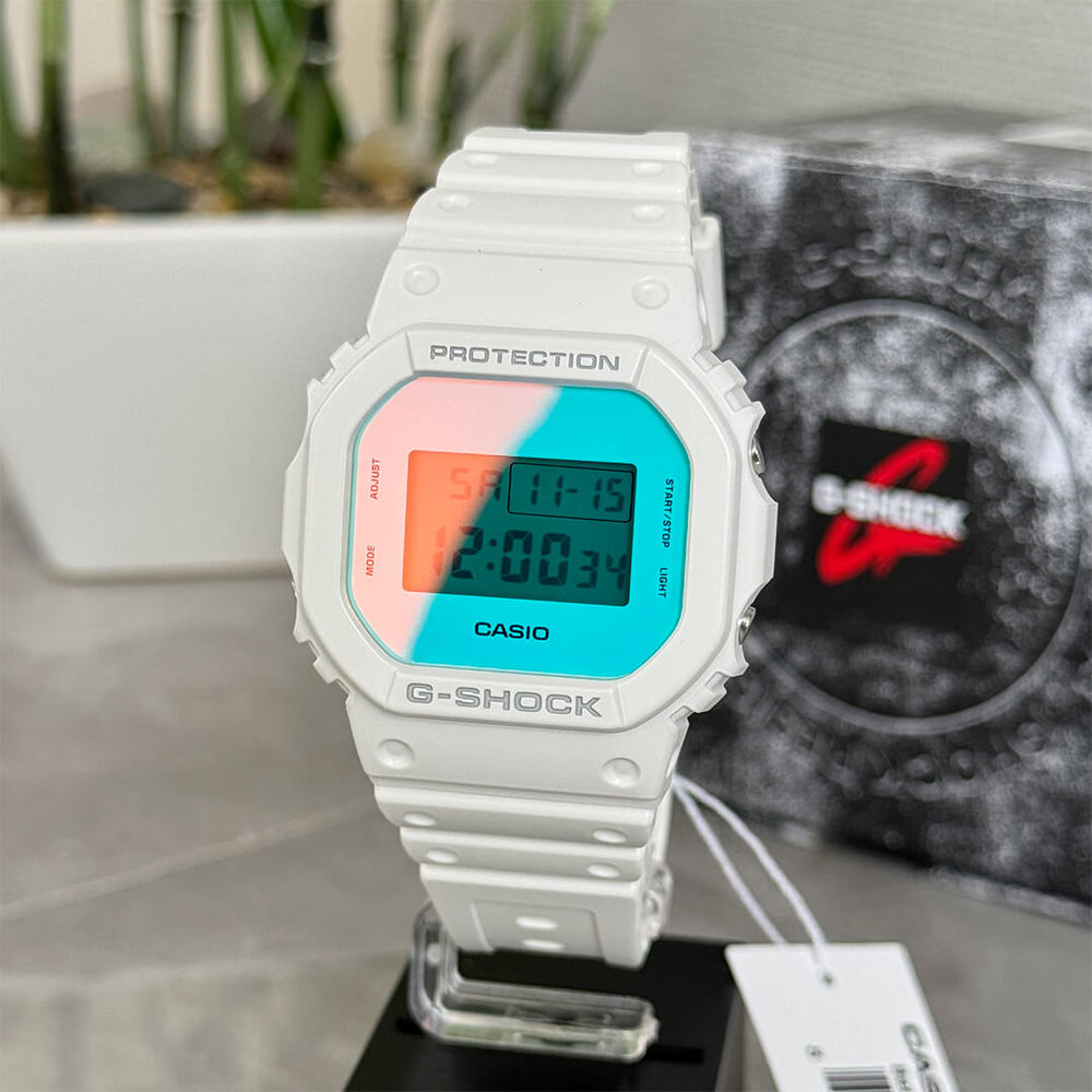 Reloj G-Shock DW-5600TL-7 Hombre Bluetooth Blanco