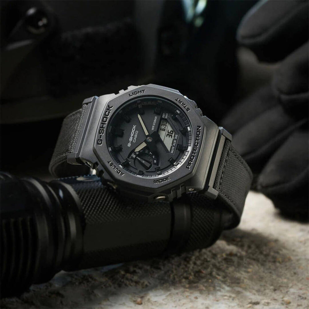 Reloj G-Shock GA-2100BCE-1A Hombre Nylon Negro