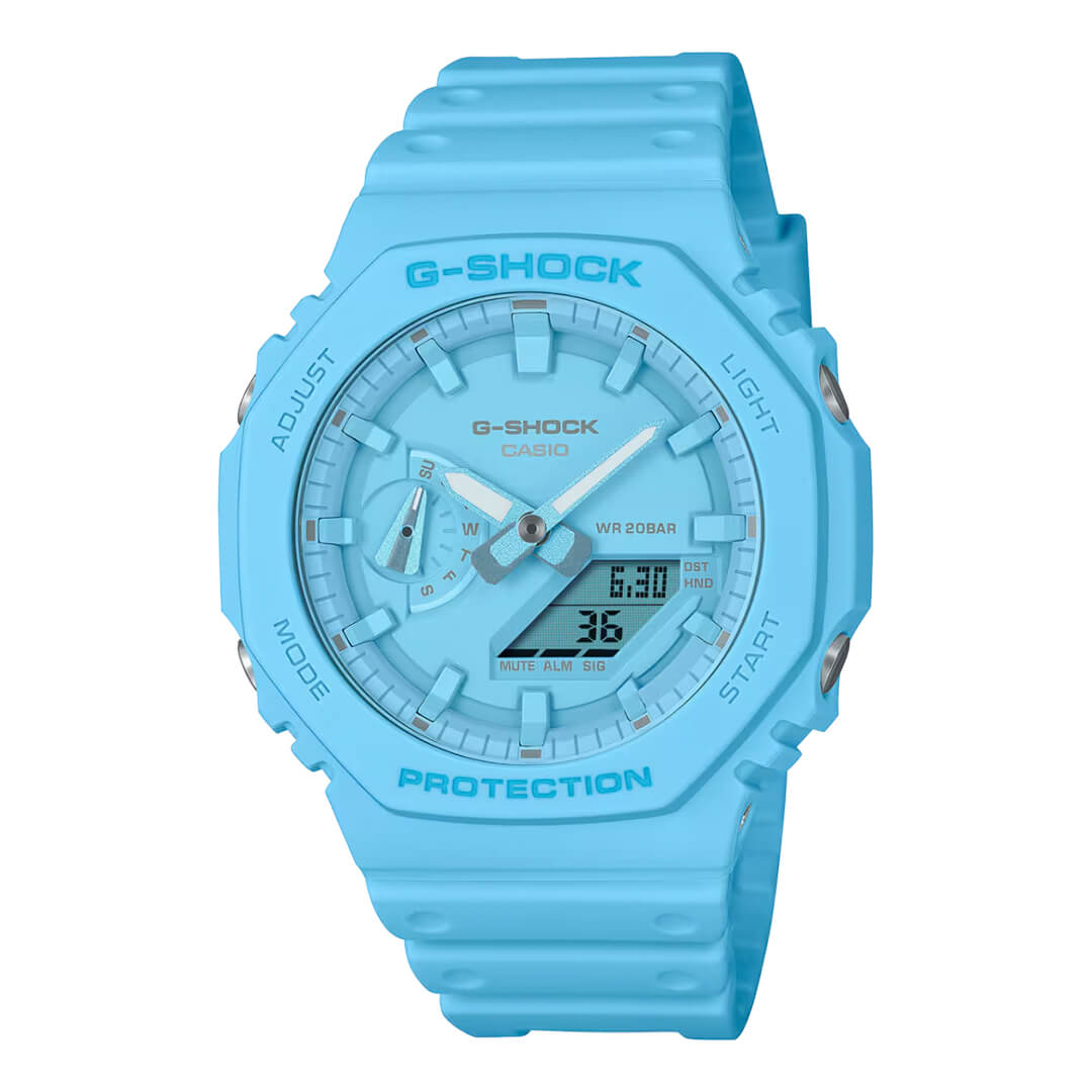 Reloj G-Shock GA-2100-2A2DR Hombre Resina Celeste