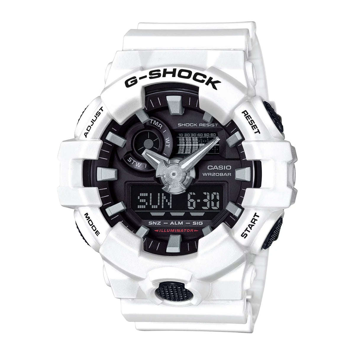Reloj G-Shock GA-700-7A Hombre Resina Blanco | G-SK-37