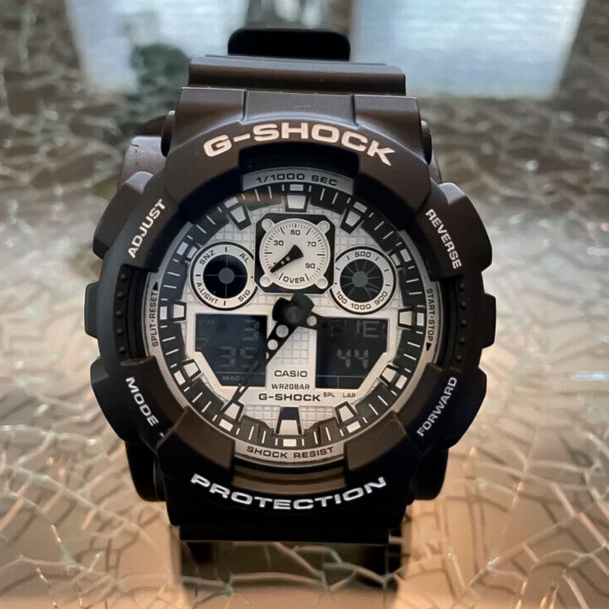 Reloj G-Shock GA-100BW-1A Hombre Resina Negro | G-SK-39