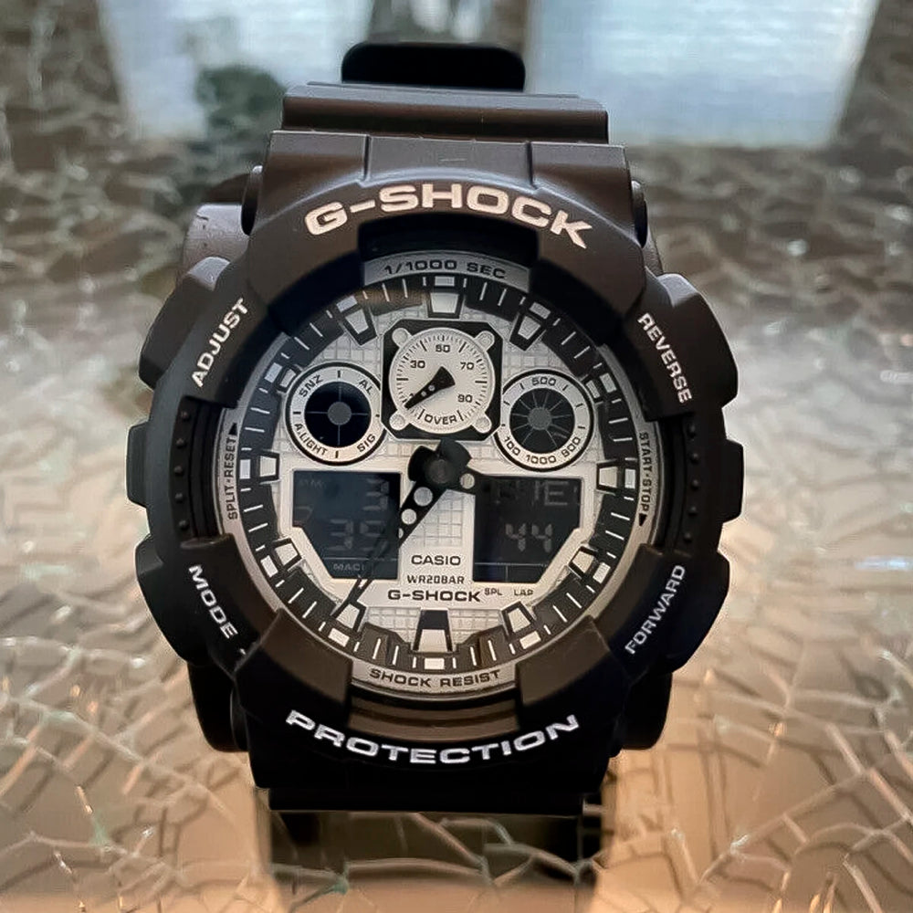 Reloj G-Shock GA-100BW-1A Hombre Resina Negro | G-SK-39