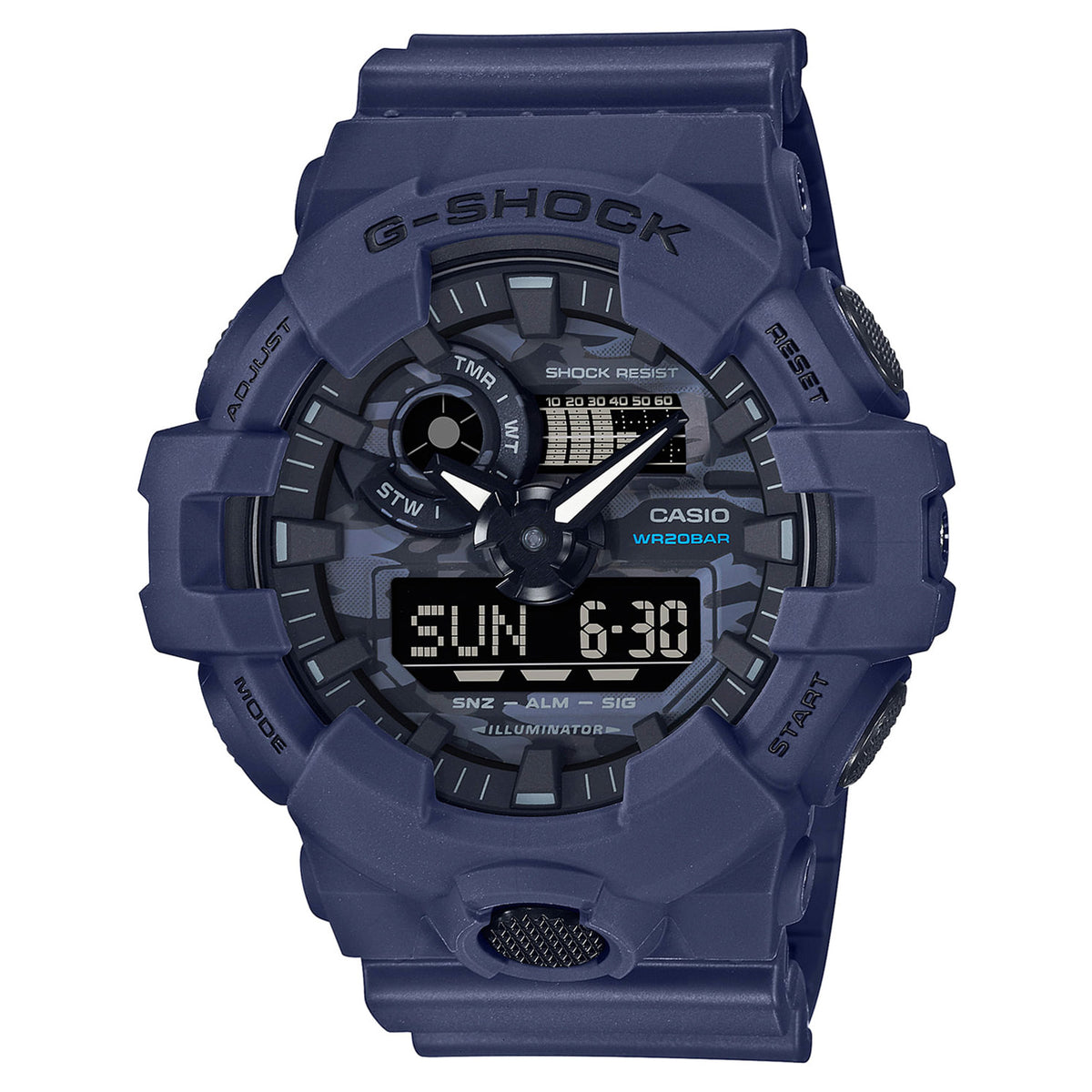 Reloj G-Shock GA-700CA-2A Hombre Resina Azul