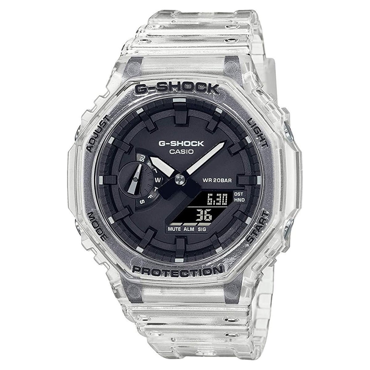 Reloj G-Shock GA-2100SKE-7A Hombre Resina Transparente