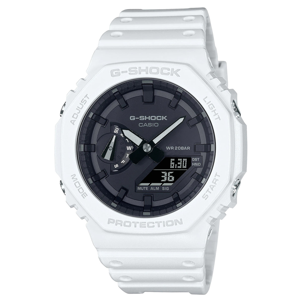 Reloj G-Shock GA-2100-7A Hombre Resina Blanco | G-SK-92