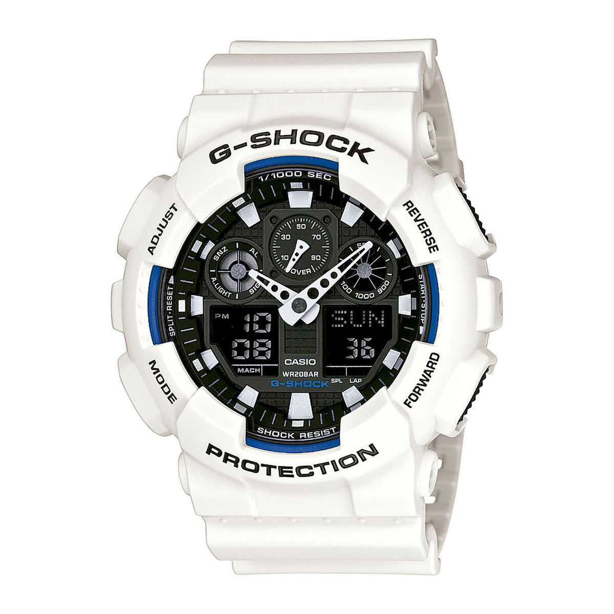 Reloj G-Shock GA-100B-7A Hombre Resina Blanco