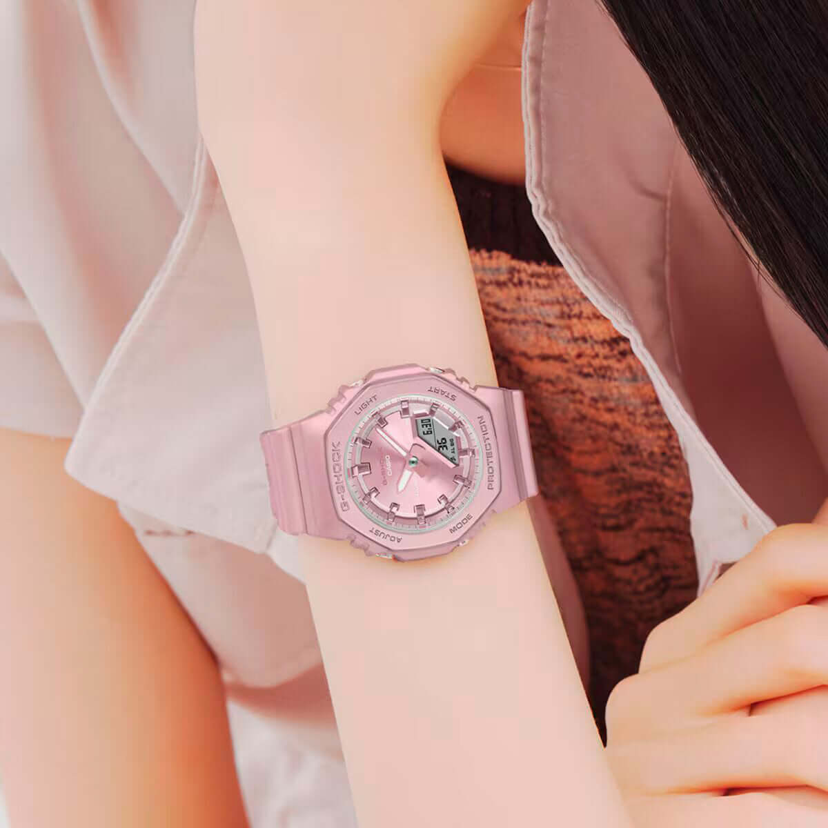 Reloj G-Shock GMA-P2100ST-9A Mujer Resina Rosado | G-SK-M-32