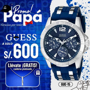 Reloj Guess Oasis U0366G2 Hombre Silicona Azul