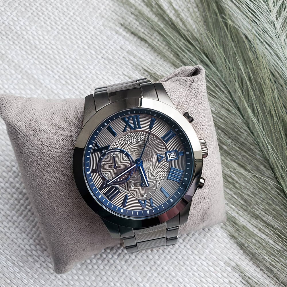 Reloj Guess Atlas U0668G2 Hombre Acero Gris Oscuro | GUE-5