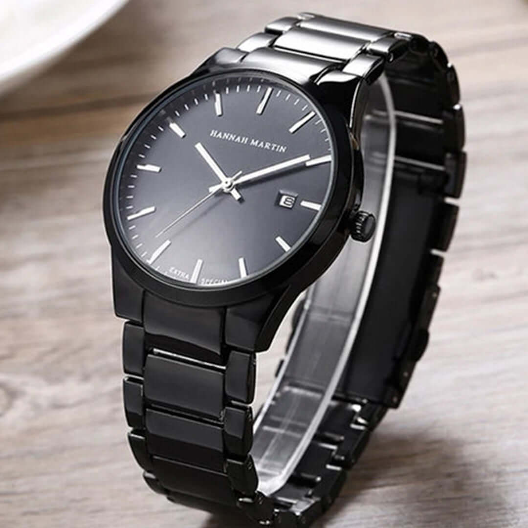 Reloj Hannah Martin Mujer Acero Negro | HAN-M-19