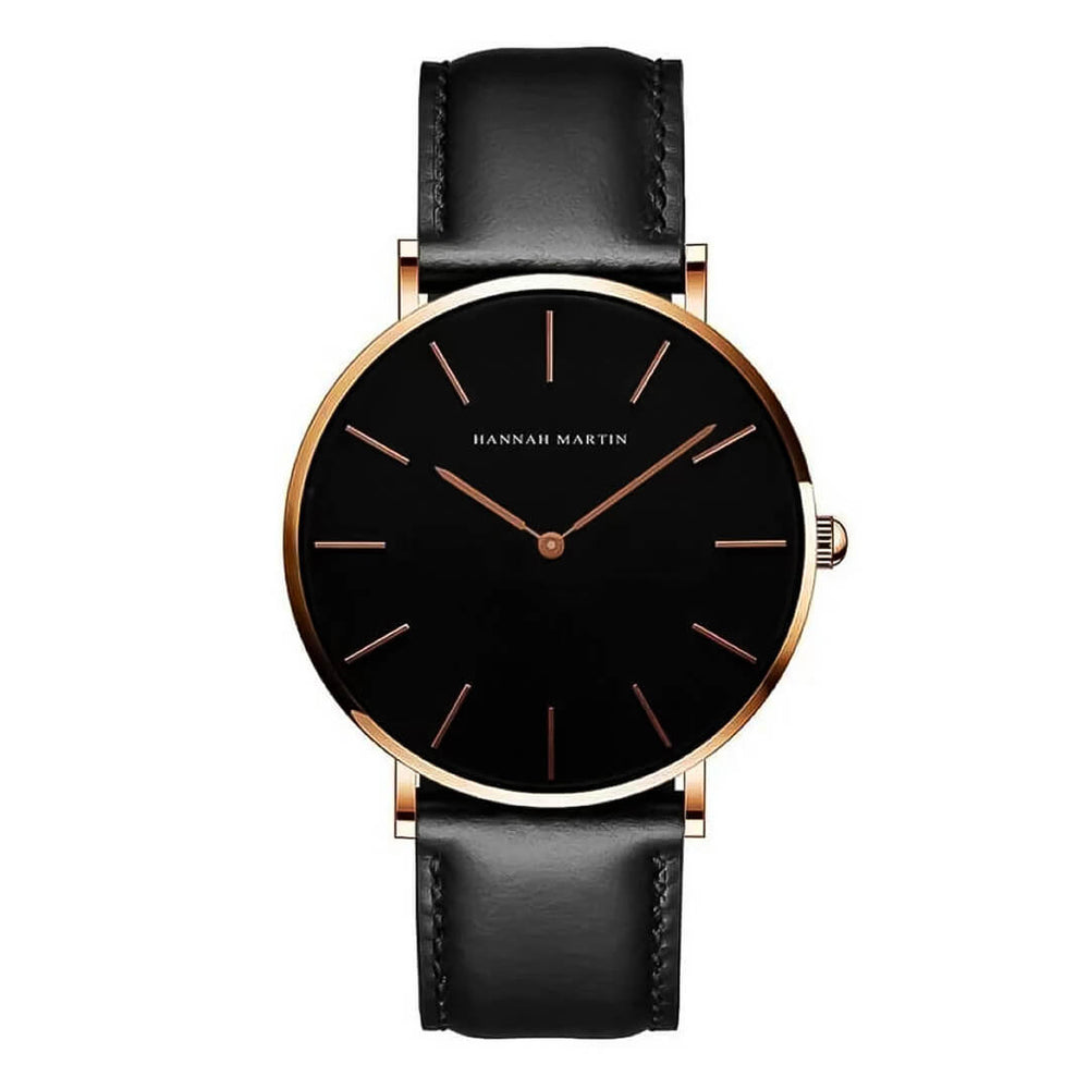 Reloj Hannah Martin HAN-12 Hombre Cuero Negro