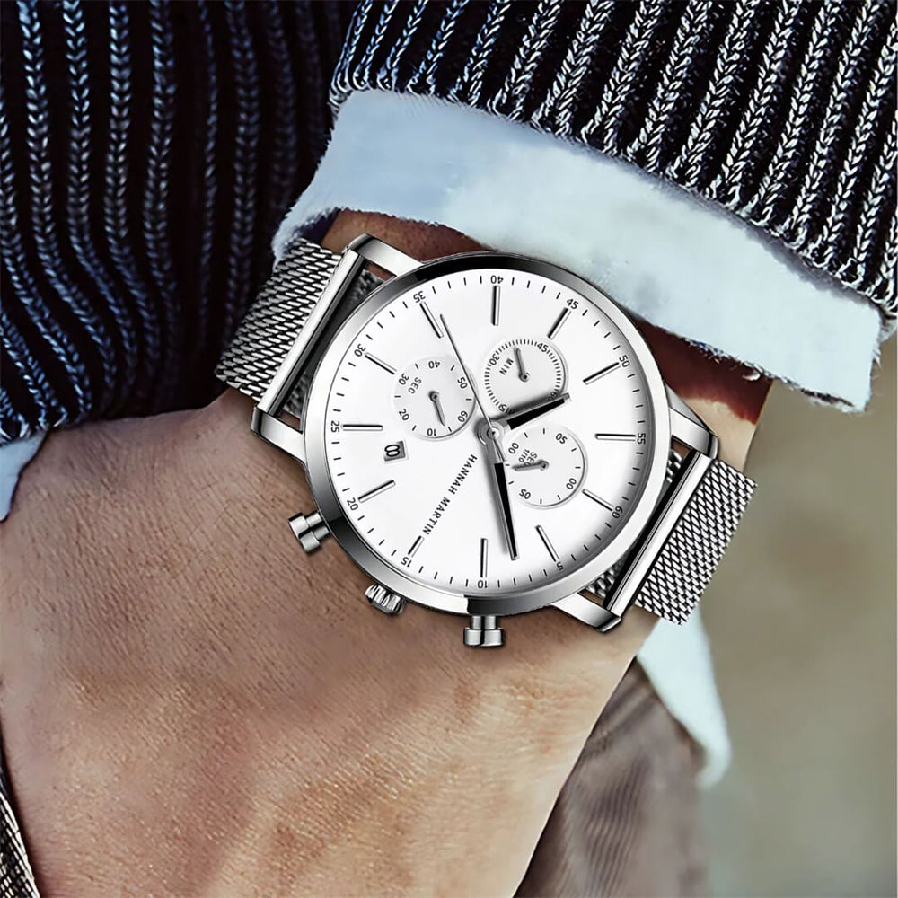 Reloj Hannah Martin HAN-13 Hombre Acero Plateado