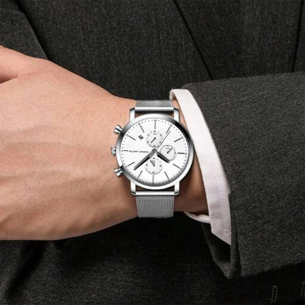 Reloj Hannah Martin HAN-13 Hombre Acero Plateado