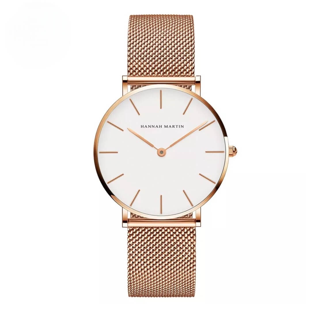Reloj Hannah Martin Hombre Acero Oro Rosa | HAN-16