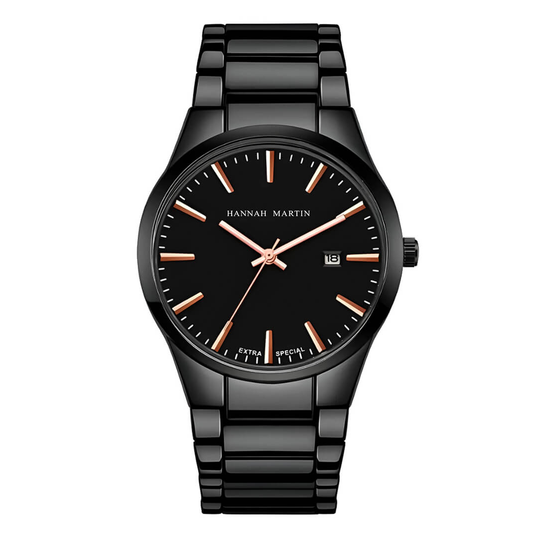 Reloj Hannah Martin Hombre Acero Negro | HAN-17