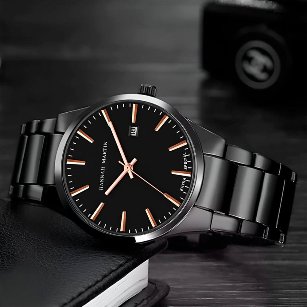 Reloj Hannah Martin HAN-17 Hombre Acero Negro