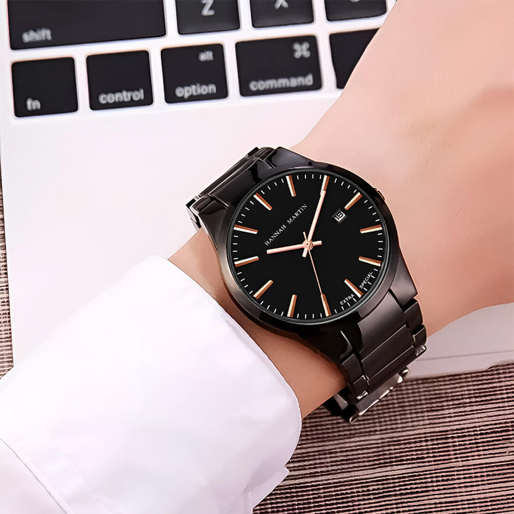 Reloj Hannah Martin HAN-17 Hombre Acero Negro