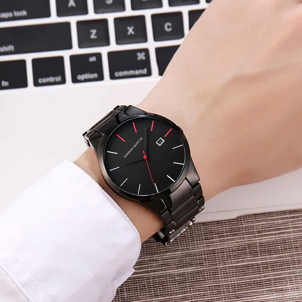 Reloj Hannah Martin HAN-18 Hombre Acero Negro