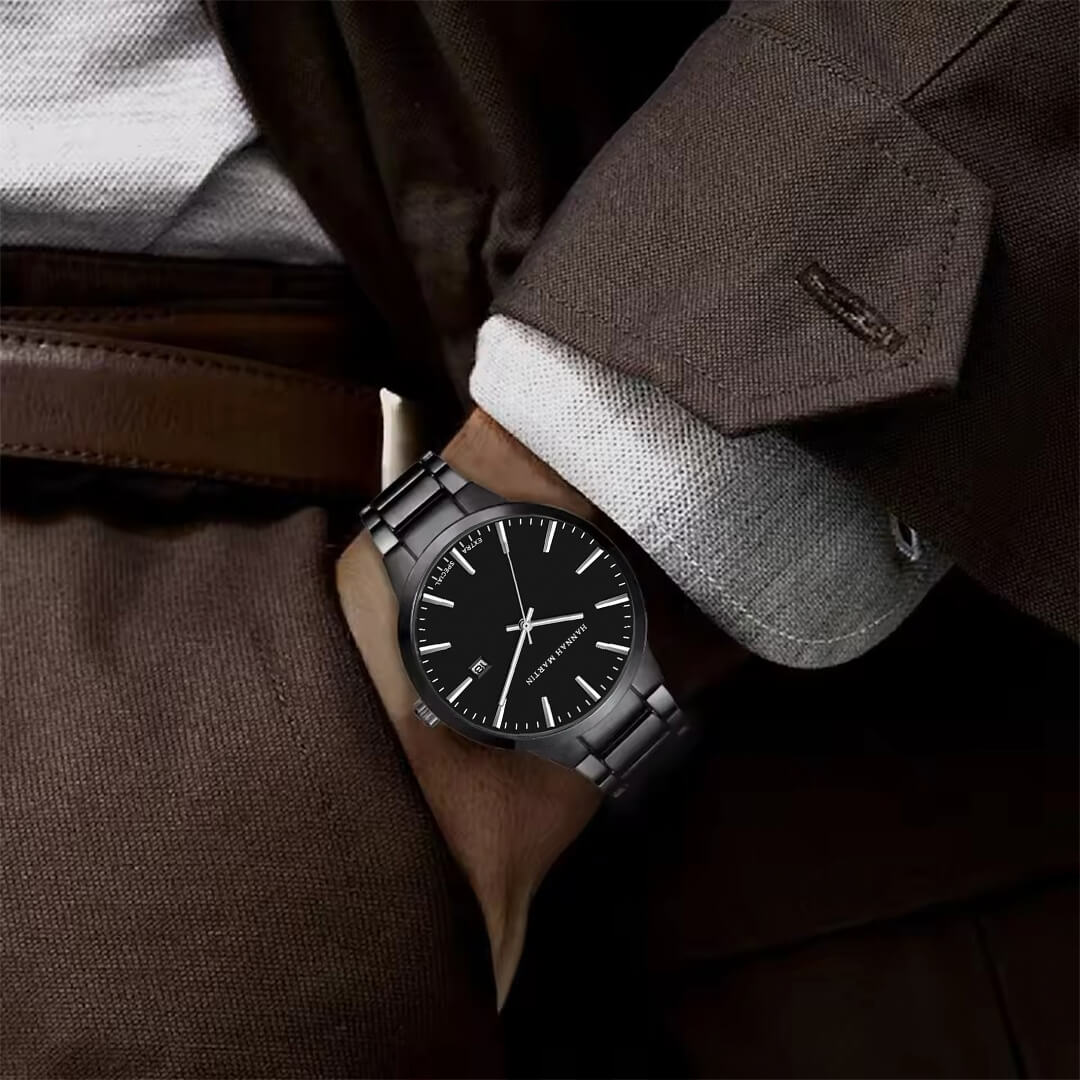 Reloj Hannah Martin Hombre Acero Negro | HAN-20