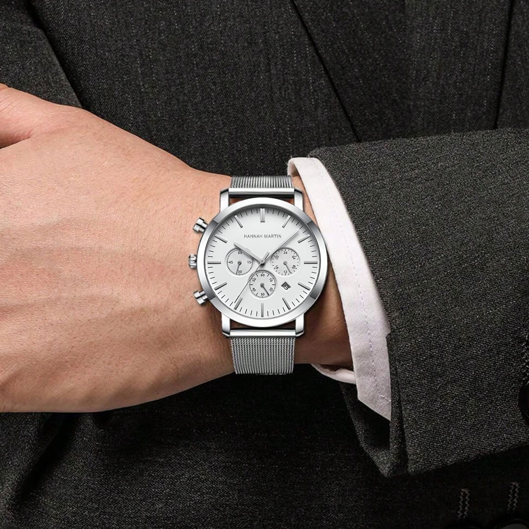 Reloj Hannah Martin Hombre Acero Plateado | HAN-21