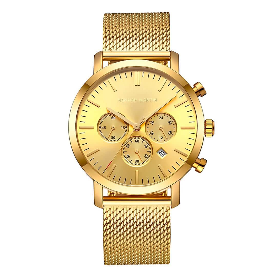 Super Combo: Reloj Hannah Martin (HAN-22) + Cadena + Tarjetero de Regalo