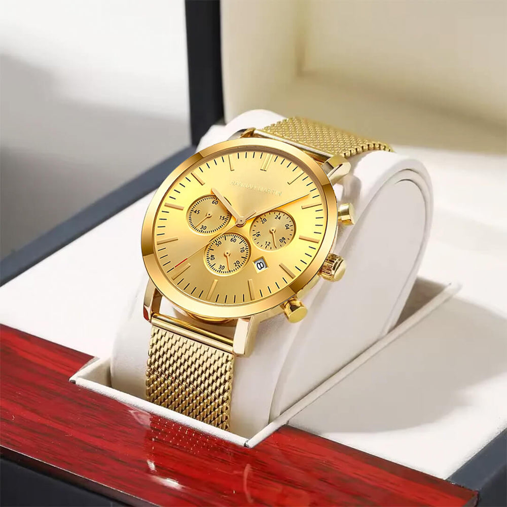 Reloj Hannah Martin HAN-22 Hombre Acero Dorado