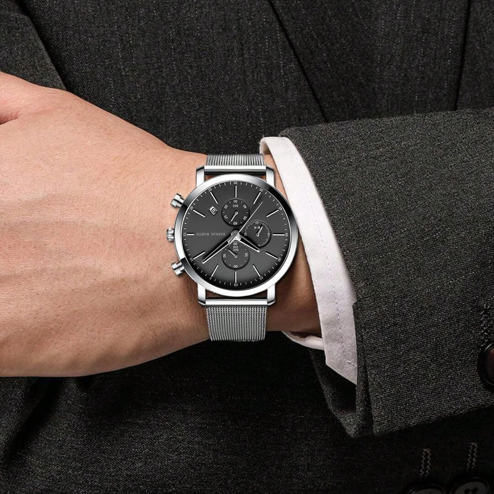 Reloj Hannah Martin HAN-23 Hombre Acero Plateado