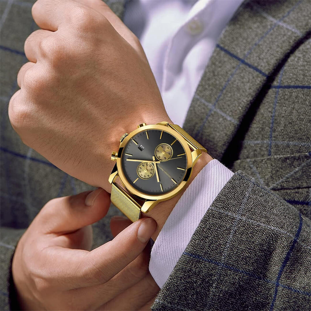 Reloj Hannah Martin HAN-27 Hombre Acero Dorado