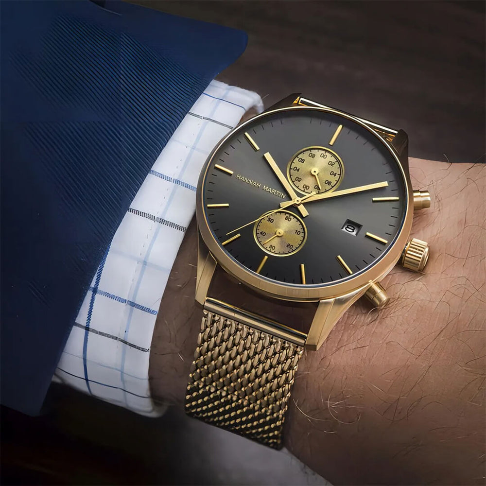 Reloj Hannah Martin HAN-27 Hombre Acero Dorado