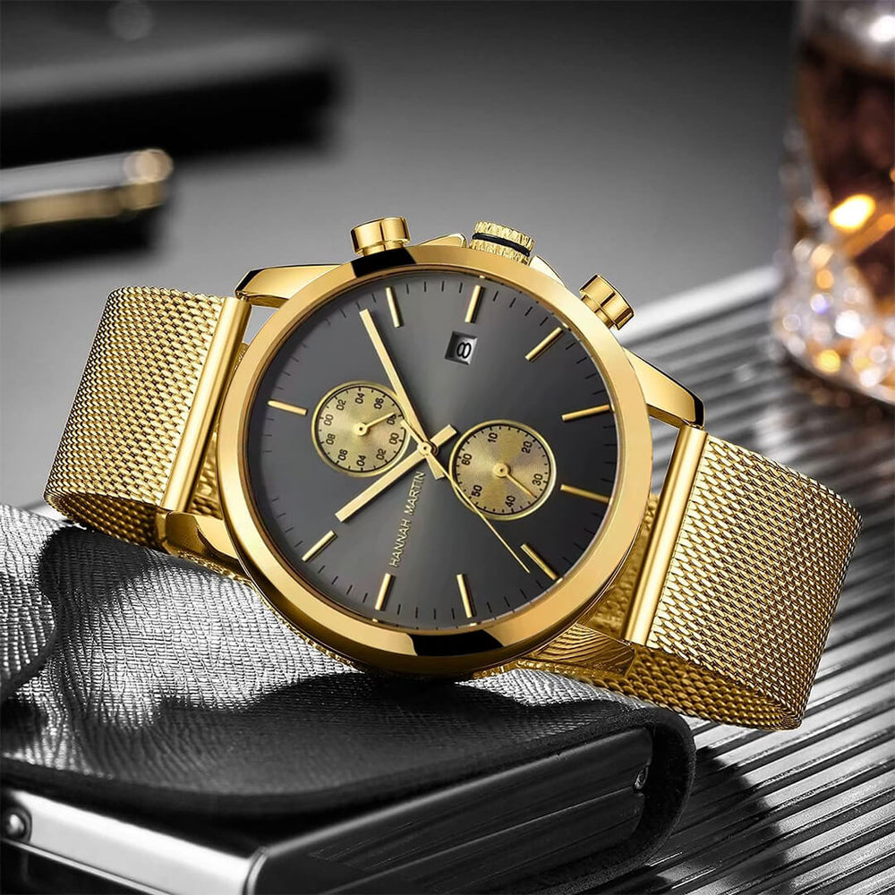 Reloj Hannah Martin HAN-27 Hombre Acero Dorado