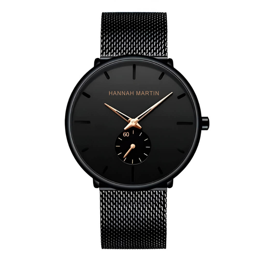 Reloj Hannah Martin Hombre Acero Negro | HAN-3