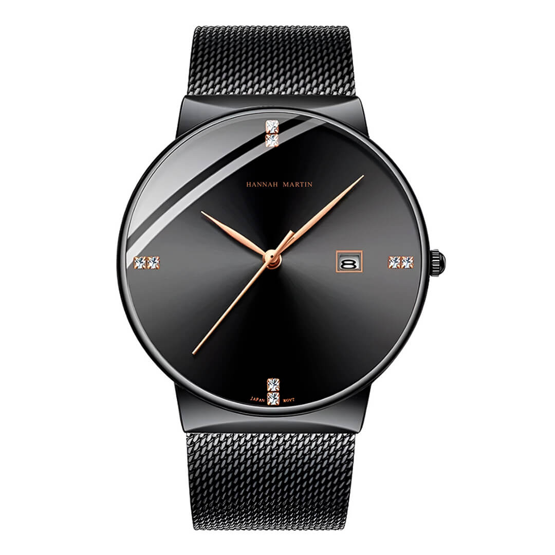 Reloj Hannah Martin Hombre Acero Negro | HAN-30