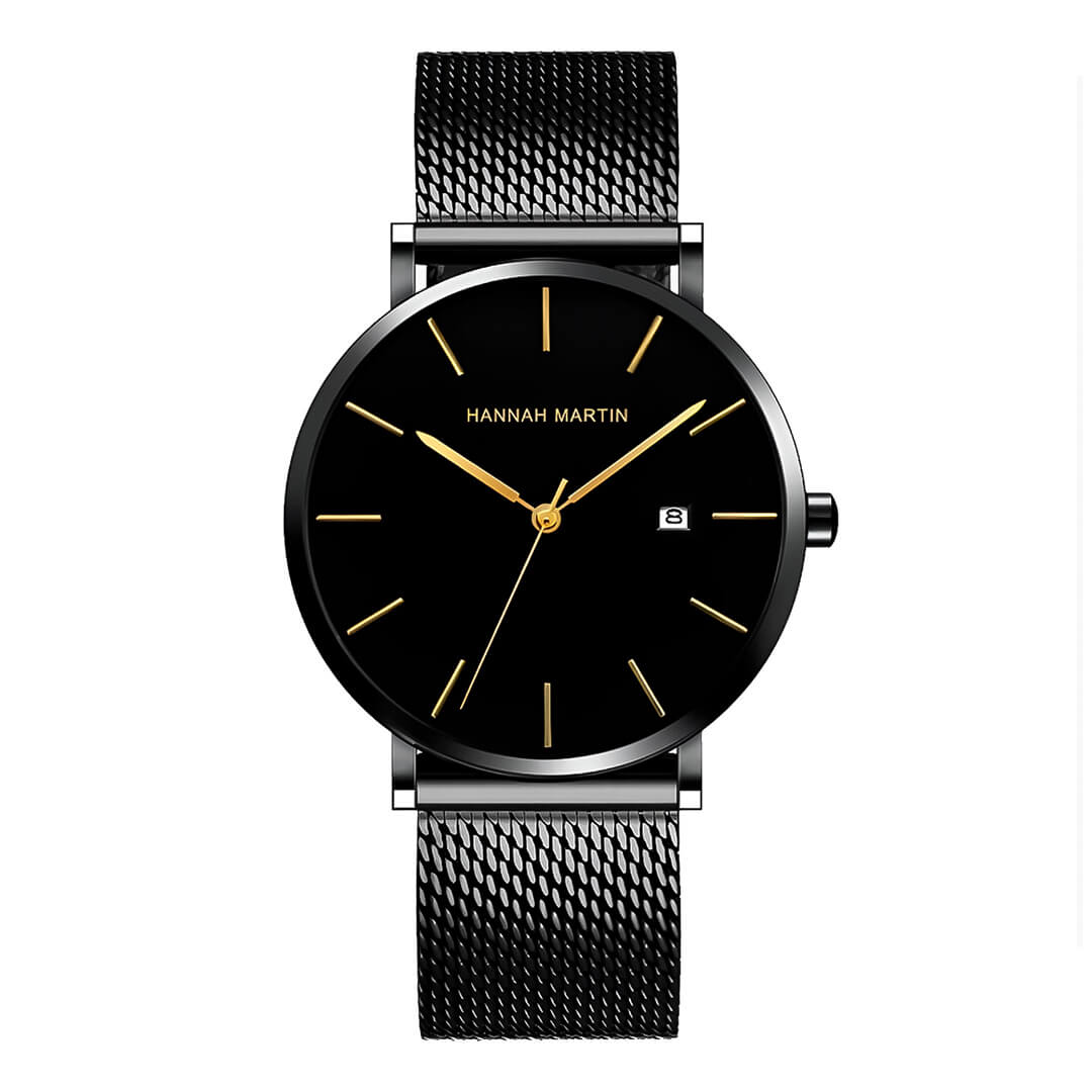 Reloj Hannah Martin Hombre Acero Negro | HAN-34
