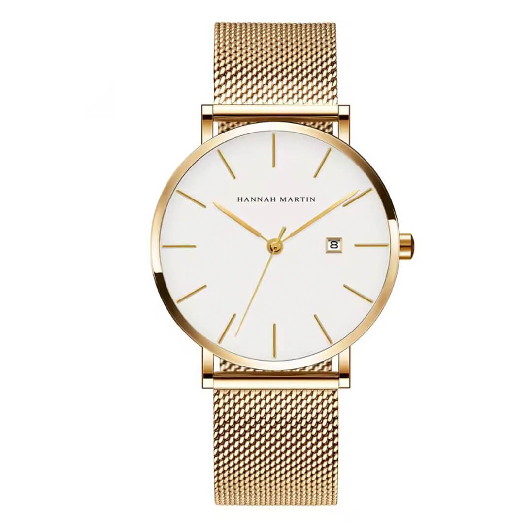 Reloj Hannah Martin Hombre Acero Dorado | HAN-36