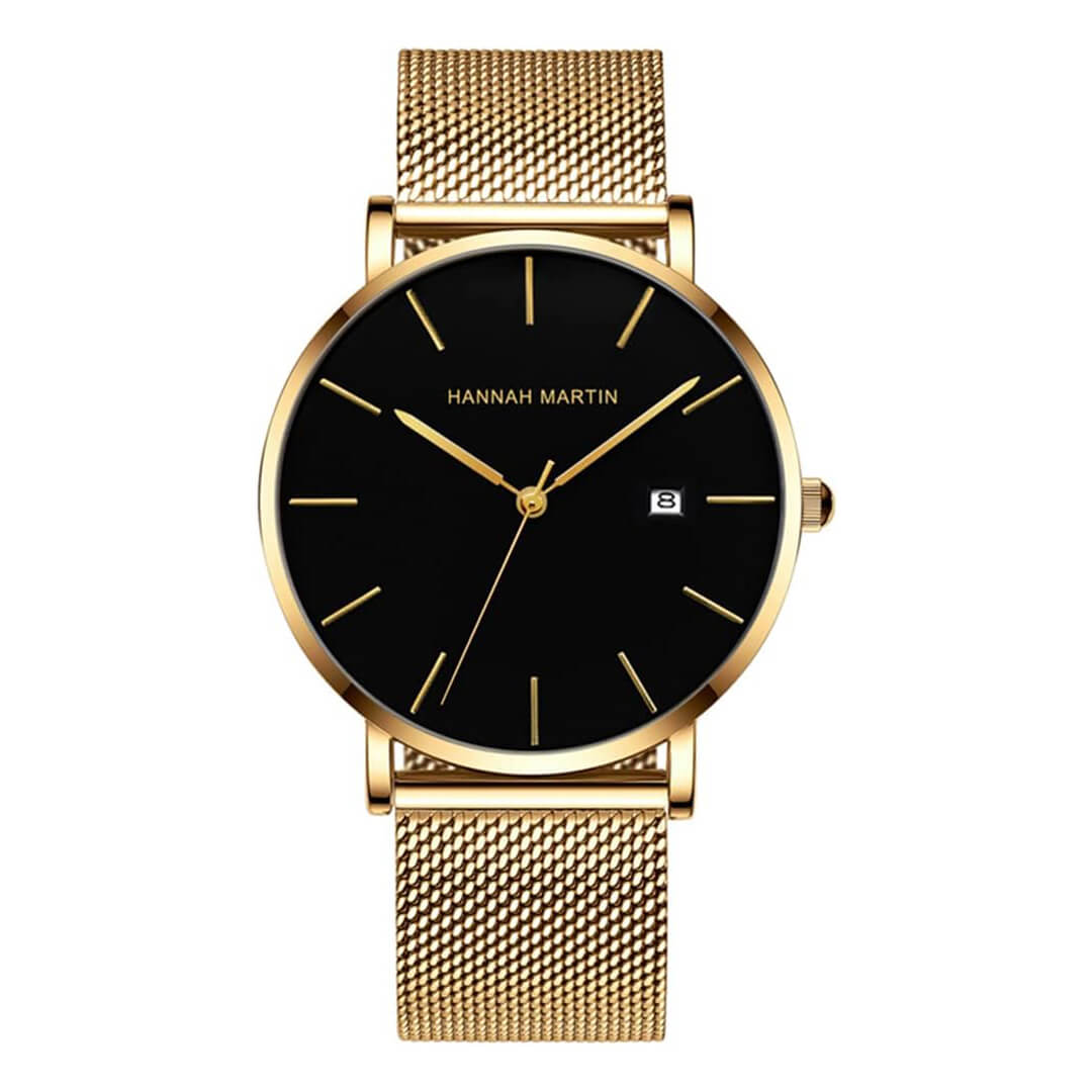 Reloj Hannah Martin Hombre Acero Dorado | HAN-40