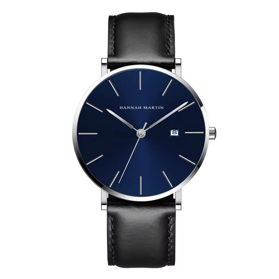 Reloj Hannah Martin Hombre Cuero Negro | HAN-41